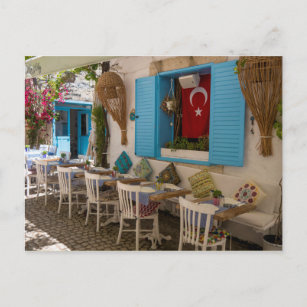 Cool Turkish Restaurant Patio Postcard