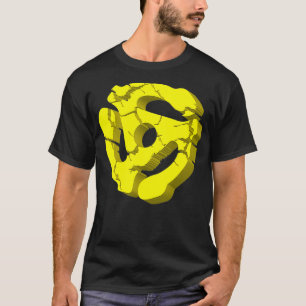 Cool Turntable 45 RPM Adapter Shirt For DJ Music