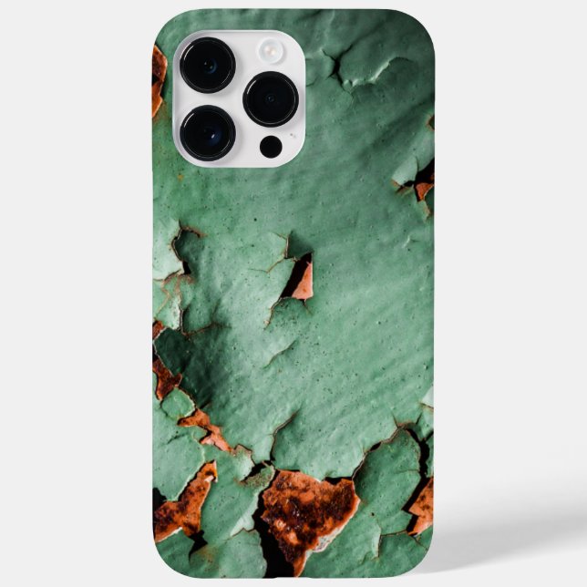 Cool turquoise brown rusty metal Case-Mate iPhone case (Back)