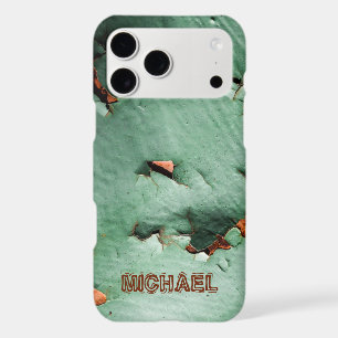 Cool turquoise brown rusty metal Your Custom name
