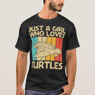 Cool Turtle Design For Girls Women Sea Turtle Aqua T-Shirt