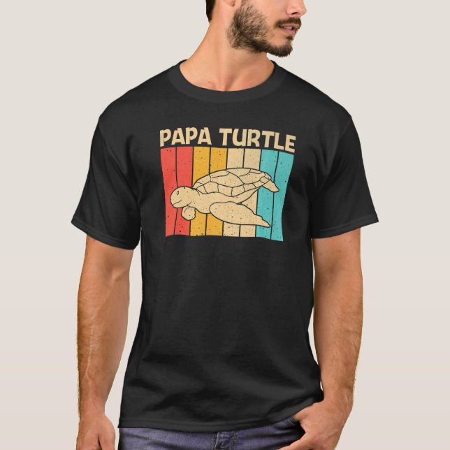 Cool Turtle For Men Boys Sea Turtle Aquatic Animal T-Shirt (Front)