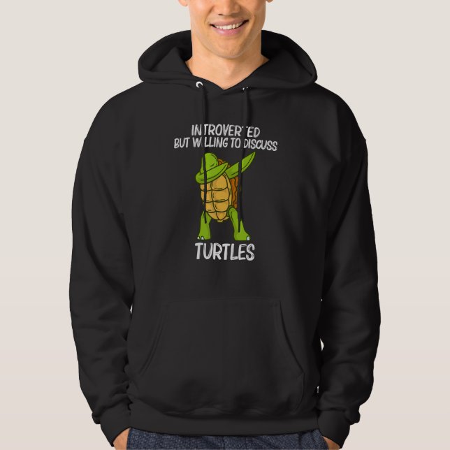 Cool Turtle For Men Women Dabbing Sea Tortoise She Hoodie (Front)