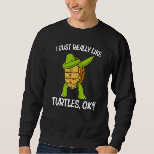 Cool Turtle For Men Women Dabbing Sea Tortoise She Sweatshirt