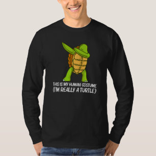 Cool Turtle For Men Women Dabbing Sea Tortoise She T-Shirt