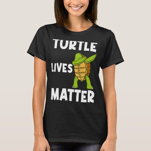 Cool Turtle For Men Women Dabbing Sea Tortoise She T-Shirt (Front)