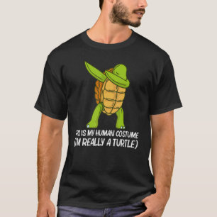 Cool Turtle For Men Women Dabbing Sea Tortoise She T-Shirt