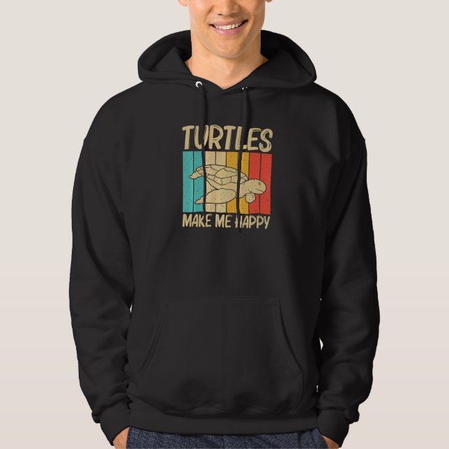 Cool Turtle For Men Women Sea Turtle Aquatic Anima Hoodie (Front)