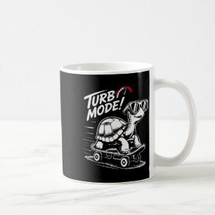 Cool Turtle On Skateboard Funny Turbo Vintage Gift Coffee Mug