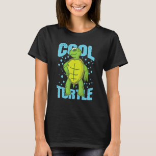 Cool Turtle Reptile Water Back Shell T-Shirt