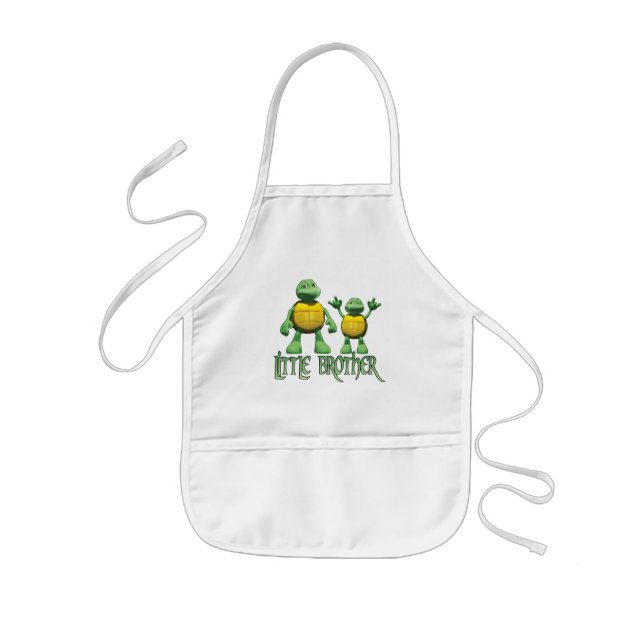 Cool Turtles Little Brother Kids Apron (Front)