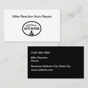 Cool Two Side Car Repair  Business Card