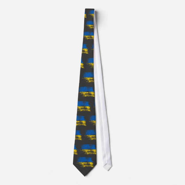 Cool Ukrainian flag design Tie (Front)