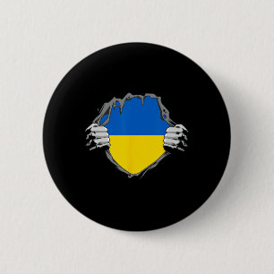 Cool Ukrainian Flag Shirt Ukrainian Hero 6 Cm Round Badge