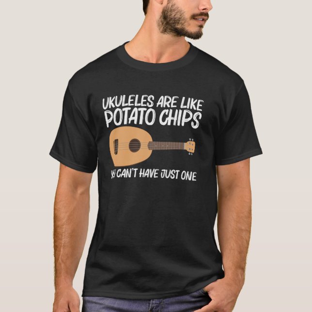 Cool Ukulele Design For Men Women Musical Instrume T-Shirt (Front)