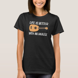 Cool Ukulele For Men Women Musical Instrument T-Shirt