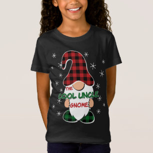 Cool Uncle Gnome Buffalo Plaid Matching Christmas T-Shirt