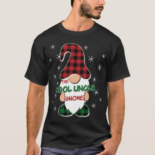 Cool Uncle Gnome Buffalo Plaid Matching Christmas T-Shirt