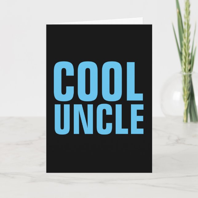 COOL UNCLE HAPPY BIRTHDAY GREETING CARDS (Front)