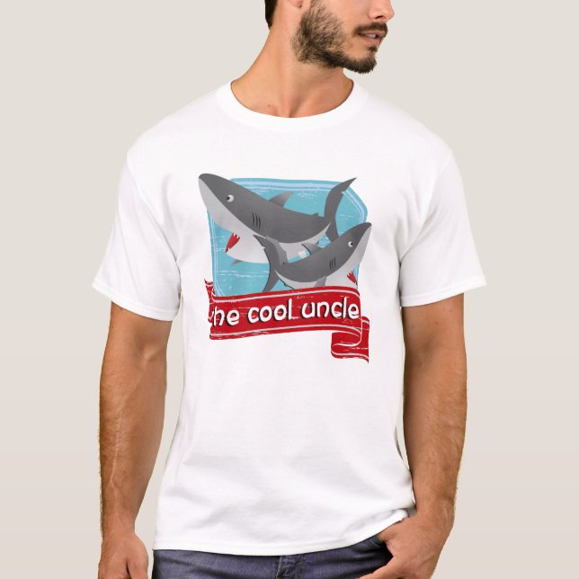 Cool Uncle Shark T-Shirt (Front)