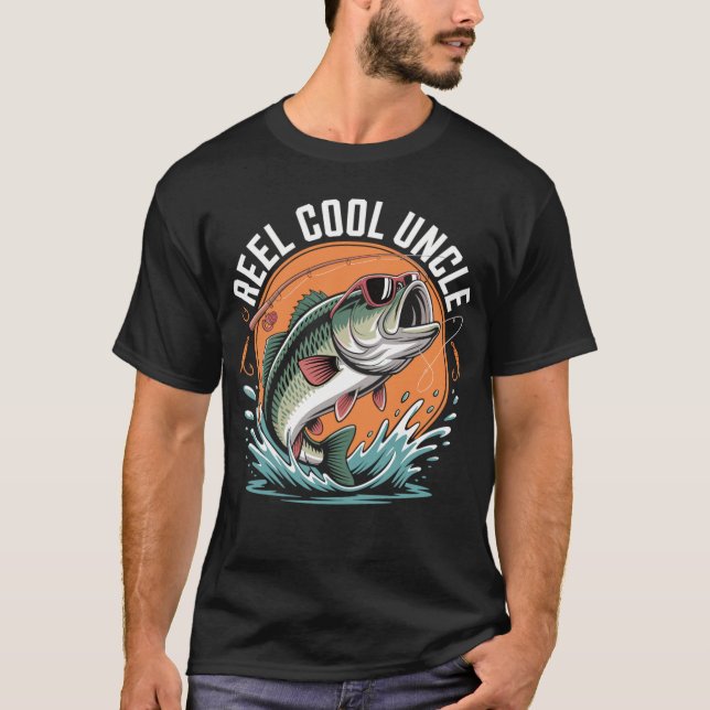 Cool Uncle While Fishing - Funny Fisherman Shirt (Front)