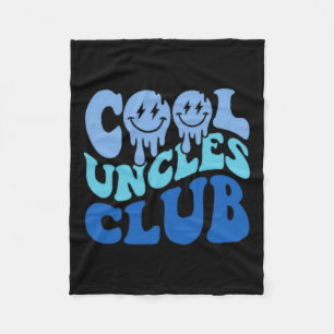 Cool Uncles Club Best Uncle Ever Funny Fathers Day Fleece Blanket