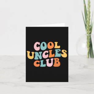 Cool Uncles Club Best Uncle Ever Funny Pocket Fath Card
