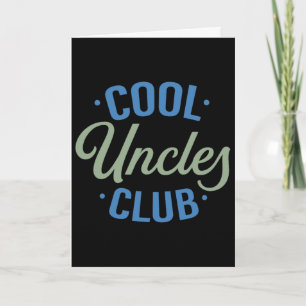 Cool Uncles Club Best Uncle Ever Funny Pocket Fath Card