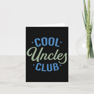 Cool Uncles Club Best Uncle Ever Funny Pocket Fath Card