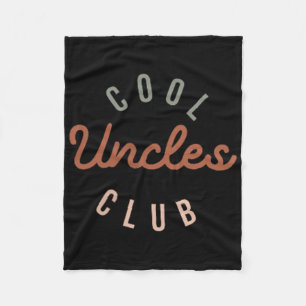 Cool Uncles Club Best Uncle Ever Funny Pocket Fath Fleece Blanket