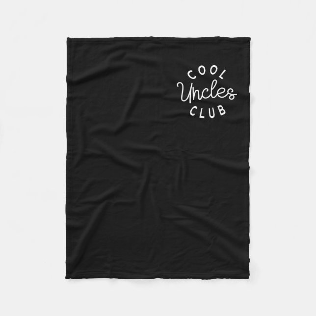 Cool Uncles Club Best Uncle Ever Funny Pocket Fath Fleece Blanket (Front)