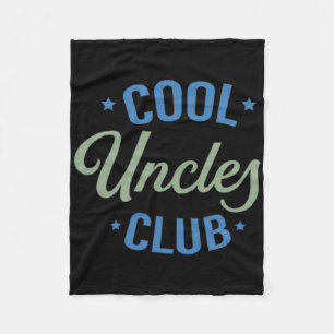 Cool Uncles Club Best Uncle Ever Funny Pocket Fath Fleece Blanket