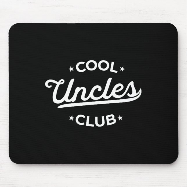 Cool Uncles Club Best Uncle Ever Funny Pocket Fath Mouse Mat (Front)