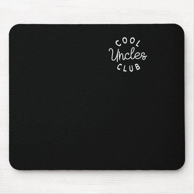 Cool Uncles Club Best Uncle Ever Funny Pocket Fath Mouse Mat (Front)