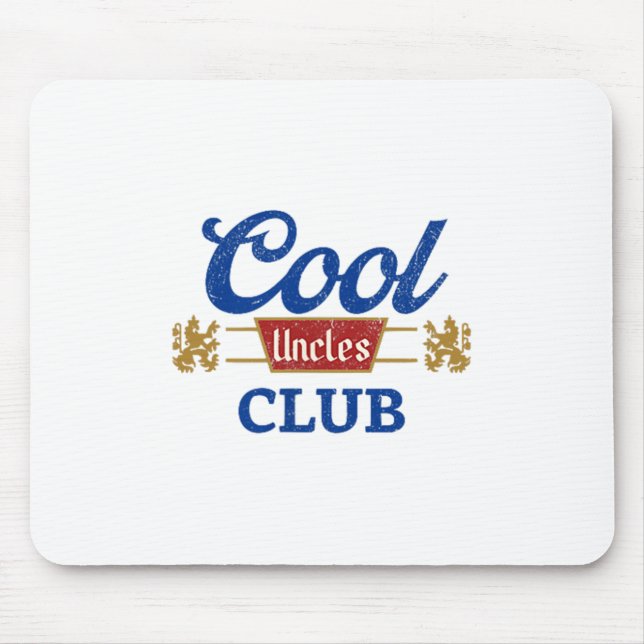 Cool Uncles Club Best Uncle Ever Funny Pocket Fath Mouse Mat (Front)