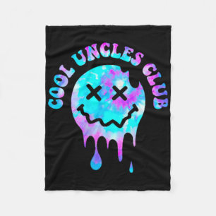 Cool Uncles Club Groovy Uncle 2 Sided Mens Fathers Fleece Blanket