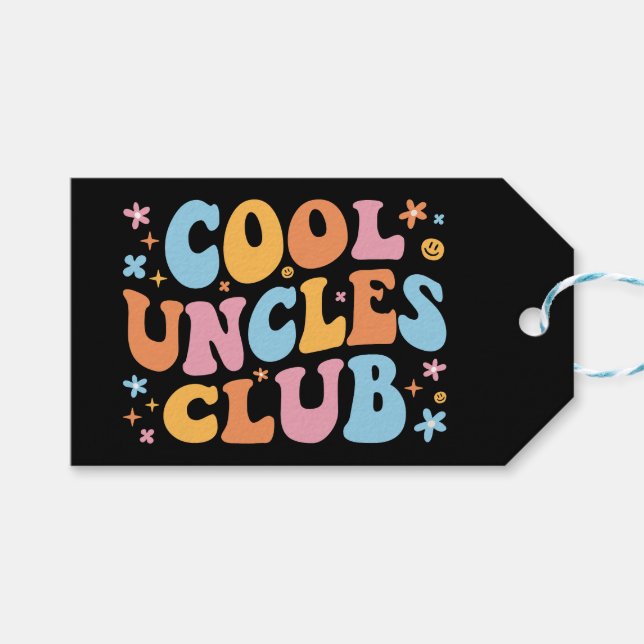 Cool Uncles Club III Gift Tags (Front (Horizontal))