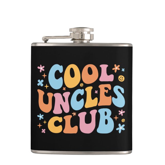 Cool Uncles Club III Hip Flask (Front)
