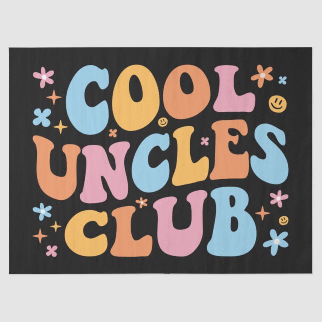 Cool Uncles Club III Tissue Paper (Front)