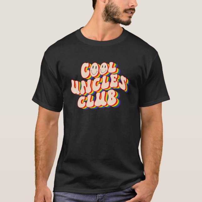 Cool Uncles Club LGBTQ Pride Gay Pride Rainbow LGB T-Shirt (Front)