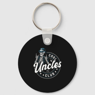 Cool Uncles Club Shirt Funny Skeleton Uncle Men  Key Ring