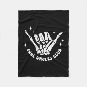 Cool Uncles Club Uncle Cke Birthday Father's Day Fleece Blanket