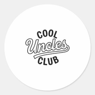 Cool Uncles Club Uncle Ever Funny Cket Fathers Day Classic Round Sticker