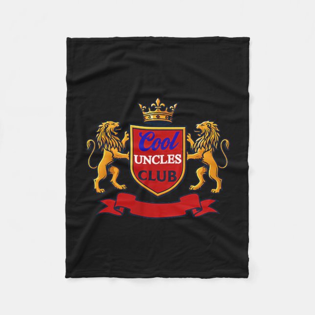Cool Uncles Club Uncle Ever Funny Cket Funny Uncle Fleece Blanket (Front)