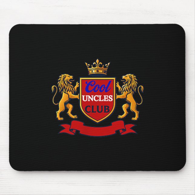 Cool Uncles Club Uncle Ever Funny Cket Funny Uncle Mouse Mat (Front)