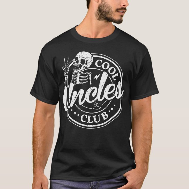 Cool Uncles Club Uncles Funny New Uncle T-Shirt (Front)