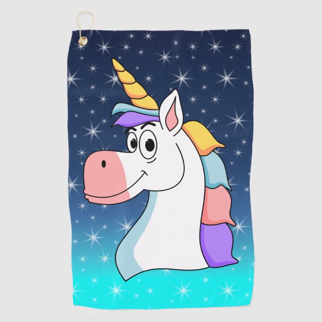 Cool Unicorn Golf Towel (Front)