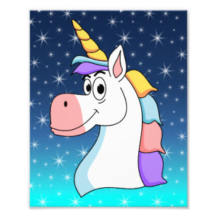 Cool Unicorn Photo Print
