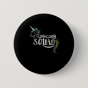 Cool Unicorn Squad _ Funny Magical Equestrian Team 6 Cm Round Badge