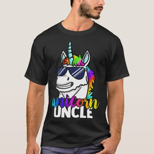 Cool Unicorn Uncle Unclecorn Mens  Fun Christmas T-Shirt (Front)